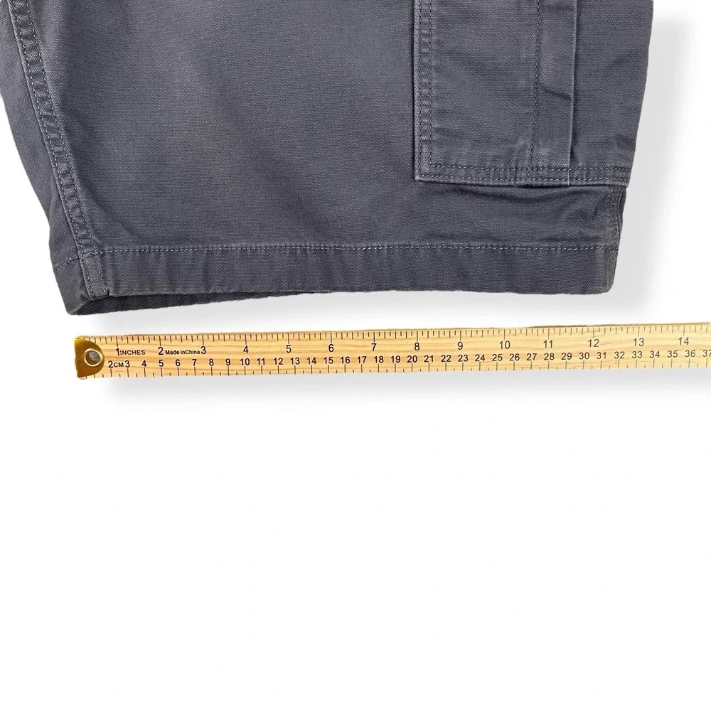 Carhartt Shorts Men 44 (ACTUAL 43x9.5) Gray Cargo Canvas Relaxed Fit